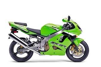 Kawasaki ZX 9-R uitlaat