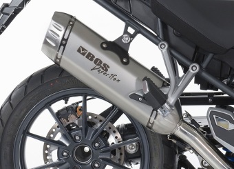 BOS Desertfox RVS Matt Einddemper met E-keur voor Triumph Tiger 1200 Explorer 2012 > 2015