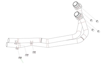 Arrow RVS Voorbochten Yamaha XTZ 750 Super Tenenré 1989 - 1994