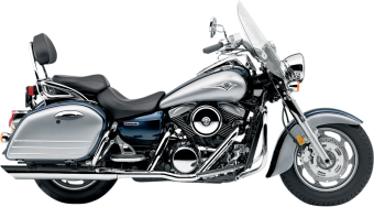 Cobra USA True Dual Slashdown Polished Chrome Volledig Uitlaatsysteem zonder E-keur Kawasaki VN 1600 Nomad 2004 - 2008