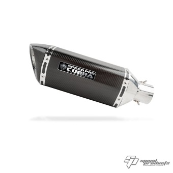 Cobra CR2 Hexagon Carbon Slip-on Einddemper met E-keur Aprilia TuonoV4 2009 2016