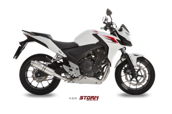 Storm By Mivv GP RVS Slip-on Einddemper Met E-keur HONDA CB 500 F 2013 - 2015