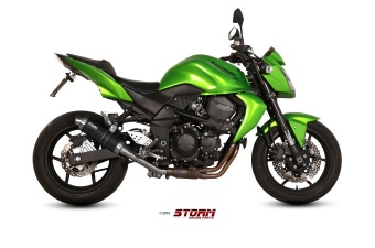 Storm By Mivv GP RVS Black Slip-On Einddemper Met E-keur KAWASAKI Z 750 2007 - 2014