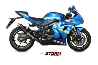 Storm By Mivv GP RVS Black Slip-On Einddemper Met E-keur SUZUKI GSX-R 1000 2017 - 2020