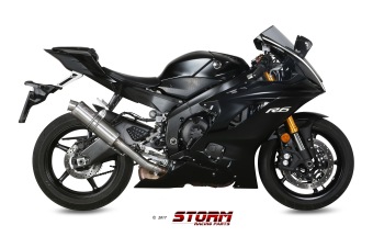 Storm By Mivv GP RVS Slip-On Einddemper Met E-keur YAMAHA YZF 600 R6 2017 - 2021
