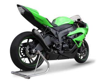 HP Corse Hydroform RVS Black Slip-on Einddemper met E-keur Kawasaki ZX-6R 600 2009 - 2015