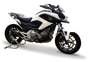 HP Corse Hydroform RVS Black Slip-on Einddemper met E-keur Honda NC750 S/X & NC700 S/X 2012-2015