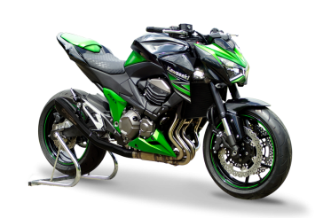 HP Corse Hydroform RVS Black Slip-on Einddemper met E-keur Kawasaki Z 800 E 2013 - 2015