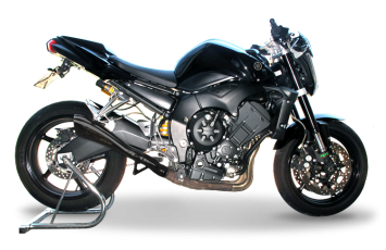 HP Corse Hydroform RVS Black Slip-on Einddemper met E-keur incl. Katalysator Yamaha FZ1 / Fazer 2006-2016