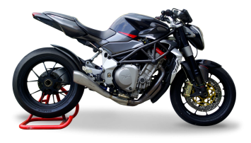 HP Corse Hydroform RVS Slip-on Einddemper met E-keur MV Agusta Brutale 910 2006 > 2009