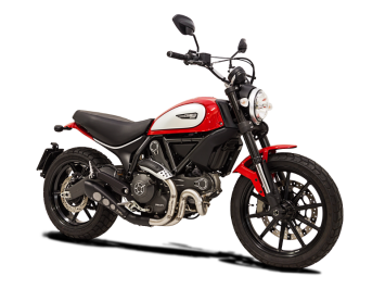 HP Corse Hydroform Classic Line RVS Black Slip-on Einddemper Low Position met E-keur Ducati Scrambler 800 2015 > 2020