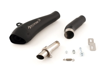 HP Corse Hydroform RVS Black Slip-on Einddemper met E-keur Kawasaki Z 750 2007 - 2014