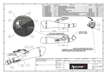 HP Corse Hydroform RVS Black Slip-on Einddemper Set (L+R) met E-keur Ducati Monster 796 2010-2014