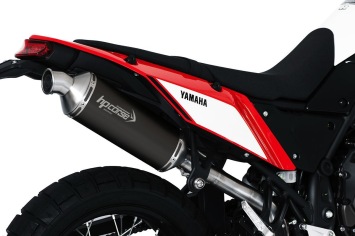 HP Corse SP-1 Short Titanium Black Einddemper met E-keur Yamaha Tenere 700 2019 > 2024