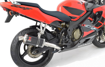 BWE RVS Black Ovaal 230mm Slip-On Einddemper zonder E-keur Honda CBR 600 F 2001 - 2007