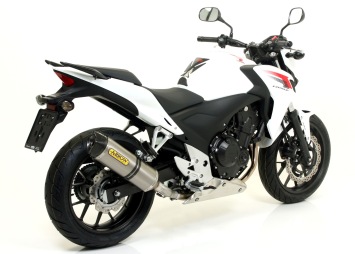 Arrow Race-Tech Aluminium Slip-on Einddemper met E-keur incl. Linkpipe 71480MI Honda CB 500 F 2013 > 2018
