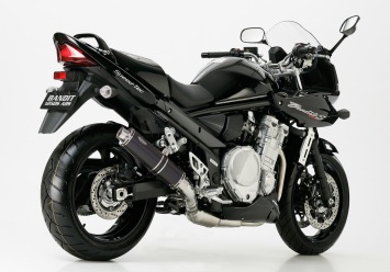 Hurric Supersport Aluminium Black Bolt-on Einddemper met E-keur Suzuki GSF 1200 Bandit 1996 - 2000