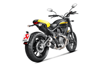 Akrapovic Slip-On Line Titanium Einddemper zonder E-keur Ducati Scrambler 2015 > 2020
