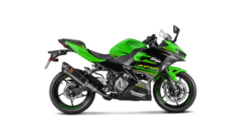 Akrapovic Slip-on Line Carbon Einddemper zonder E-keur Kawasaki Ninja 400 2018 - 2025