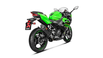 Akrapovic Slip-on Line Carbon Einddemper zonder E-keur Kawasaki Ninja 400 2018 - 2025