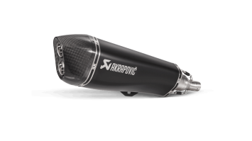 Akrapovic Slip-on Line RVS Black Einddemper met E-keur Piaggio MP3 500 / LT / HPE 2008 > 2020