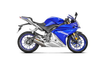 Akrapovic Racing Line Titanium Volledig Uitlaat Systeem met E-keur Yamaha YZF-R125 2014 > 2018