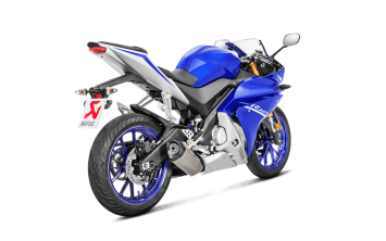 Akrapovic Racing Line Titanium Volledig Uitlaat Systeem met E-keur Yamaha YZF-R125 2014 > 2018