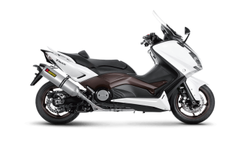 Akrapovic Racing Line Titanium Volledig Uitlaat Systeem zonder E-keur Yamaha TMAX 2008 - 2016