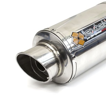 Lextek YP4 Stubby RVS Slip-on Einddemper zonder E-keur Suzuki GSR 750 2011 > 2016