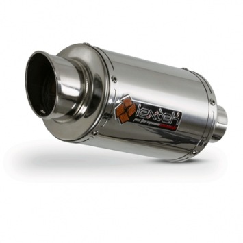 Lextek YP4 Stubby RVS Slip-on Einddemper zonder E-keur Suzuki GSR 750 2011 > 2016