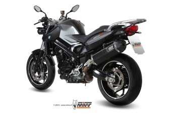 Mivv Speed Edge RVS Black Slip-on Einddemper met E-keur BMW F 800 R 2009 > 2020