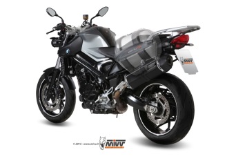 Mivv Speed Edge RVS Black Slip-on Einddemper met E-keur BMW F 800 R 2009 > 2020