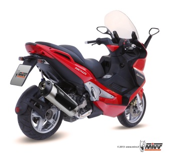 Mivv Urban RVS Slip-on Einddemper met E-keur incl. Katalysator Gilera Nexus 500 2004 > 2012
