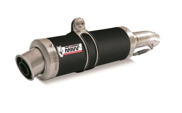 Mivv GP RVS Black Compleet 2in1 Uitlaatsysteem met E-keur Yamaha T-MAX 500 2001 > 2007