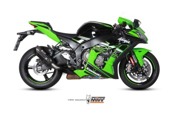 Mivv Suono Steel Black Slip-on Einddemper met E-keur Kawasaki ZX-10 R / RR / SE 2016 > 2024