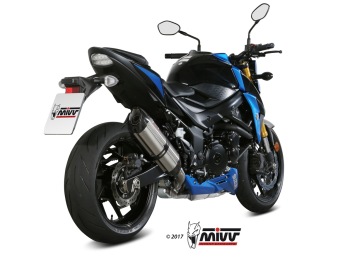 Mivv Suono RVS Slip-on Einddemper met E-keur Suzuki GSX-S 750 2017 > 2020