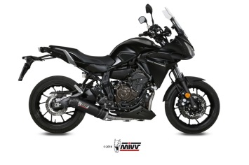 Mivv Oval Carbon met Carbon Endcap Compleet Uitlaatsysteem met E-keur Yamaha Tracer 7 / GT 2021 - 2024
