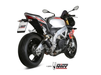 Mivv MK3 Carbon Einddemper zonder E-keur Aprilia Tuono V4 1100 2018 - 2020