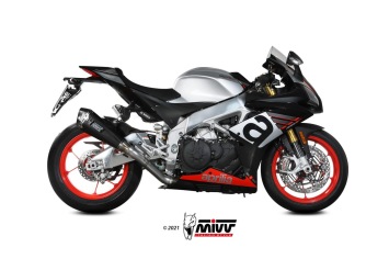 Mivv Delta Race Carbon Einddemper met E-keur Aprilia RSV4 2017 > 2020