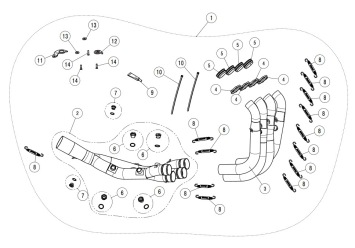 Akrapovic Voorbochten Titanium BMW S1000RR 2019 - 2025