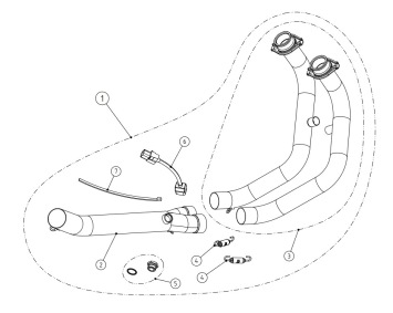Akrapovic RVS Voorbochten Yamaha Tenere 700 2019 > 2024