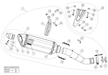 Akrapovic Slip-on Line Carbon Einddemper zonder E-keur Aprilia RSV 4 2021 - 2024
