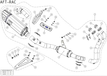 Akrapovic Racing Line Carbon Compleet Uitlaatsysteem zonder E-keur Aprilia RS 660 2021 > 2024