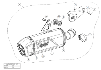 Akrapovic Slip-on Line Titanium Einddemper met E-keur BMW R1250GS / Adventure 2019 > 2023