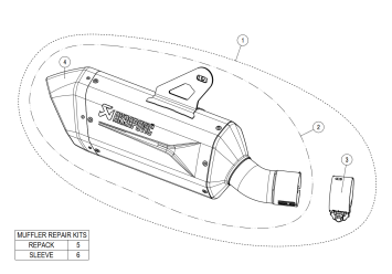Akrapovic Slip-on Line Titanium Black Einddemper met E-keur BMW R 1300 GS 2024 - 2025