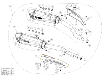 Akrapovic Slip-on Line Titanium Black Dubbele Einddemper (L+R) met E-keur BMW K 1600 B / Grand America 2017 > 2020