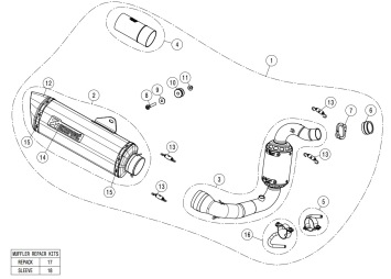 Akrapovic Racing Line RVS Volledig Uitlaat Systeem met E-keur BMW G 310 R 2017 > 2024