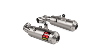 Akrapovic Slip-on Line Titanium dubbele Einddemper (R+L) Set met E-keur Ducati Hypermotard 950 / SP 2019 > 2024
