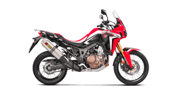 Akrapovic Slip-on Line Titanium Einddemper met E-keur Honda CRF 1000 L Africa Twin / Adv. Sports 2016 > 2019