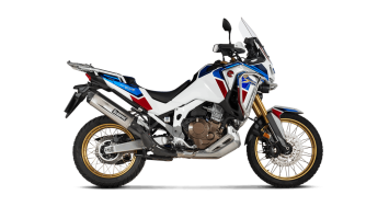 Akrapovic Slip-on Line Titanium Einddemper met E-keur Honda CRF 1100 L Africa Twin Adventure Sports 2020 > 2023